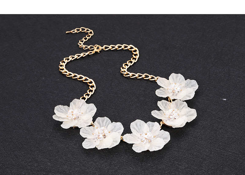 Elegant Light Pink Beads&flower Decorated Pure Color Jewelry Sets,Jewelry Sets