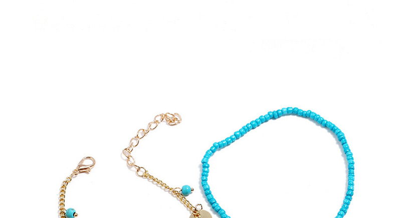 Elegant Gold Color Round Shape Decorated Double Layer Anklet,Fashion Anklets