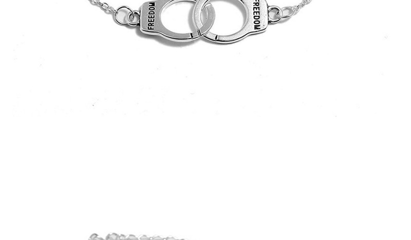 Elegant Silver Color Handcuffs Shape Design Pure Color Anklet,Fashion Anklets