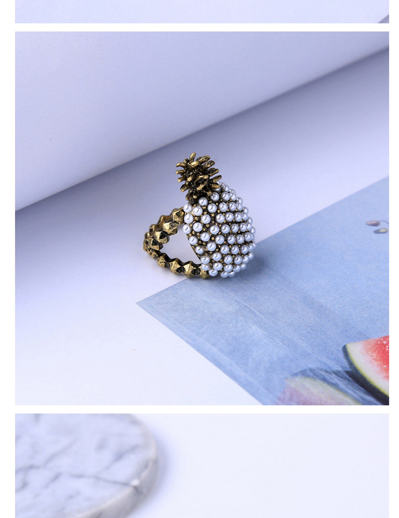 Elegant Gold Color+orange Pineapple Shape Design Simple Ring,Fashion Rings