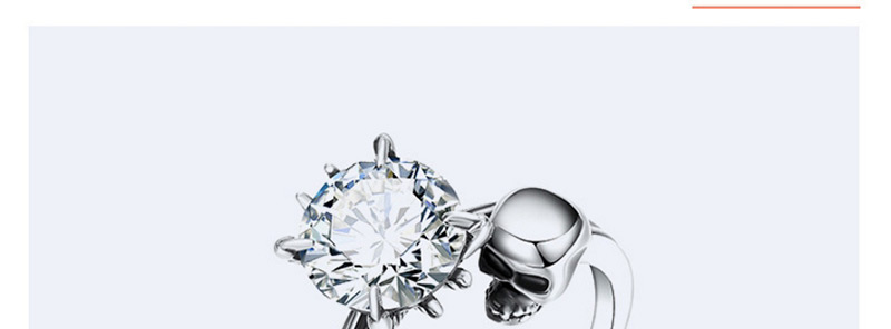 Fashion Black Skull&diamond Decorated Simple Ring,Fashion Rings