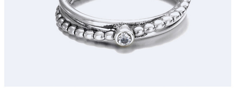 Fashion Silver Color Diamond Decorated Multi-layer Ring,Fashion Rings