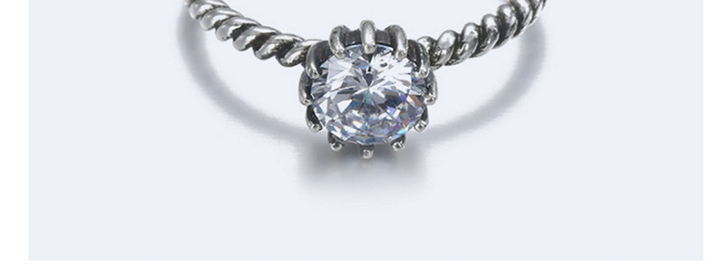 Fashion Black Diamond Decorated Opening Ring,Fashion Rings