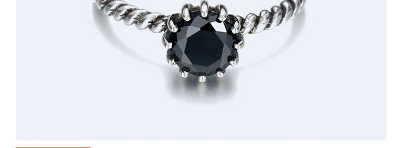 Fashion Black Diamond Decorated Opening Ring,Fashion Rings