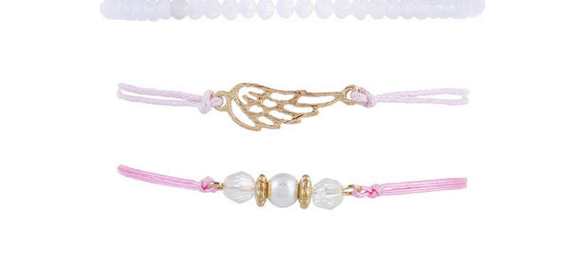 Fashion Gold Color Wing&beads Decorated Bracelet Sets(4pcs),Fashion Bracelets