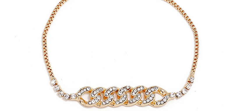 Fashion Gold Color Full Diamond Decorated Adjustable Bracelet,Fashion Bracelets
