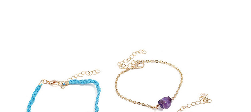 Fashion Gold Color Leaf&letter Decorated Bracelet(4pcs),Fashion Bracelets