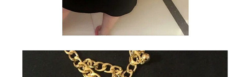 Fashion Gold Color Tassel Decorated Pure Color Necklace,Body Piercing Jewelry