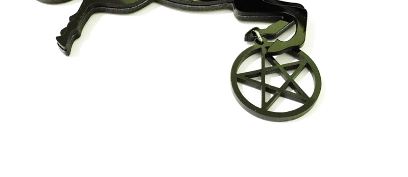 Fashion Black Horse&pentacle Pendant Decorated Necklace,Pendants