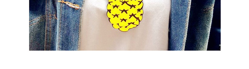 Fashion Yellow Pineapple Pendant Decorated Necklace,Pendants