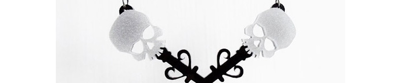 Fashion Black Skulls&keys Pendant Decorated Necklace,Pendants