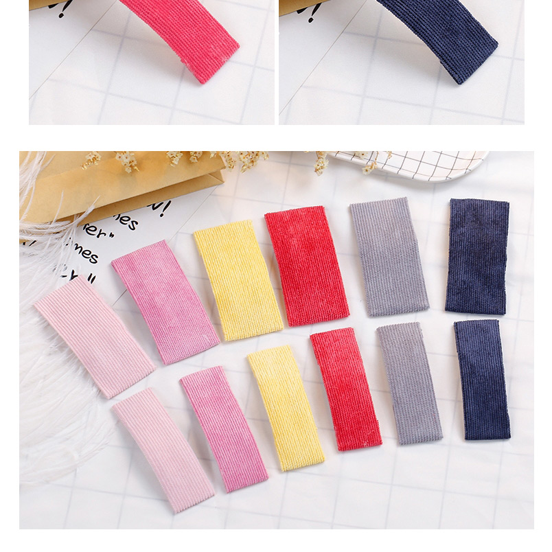Lovely Navy Pure Color Design Square Shape Child Hair Clip,Kids Accessories