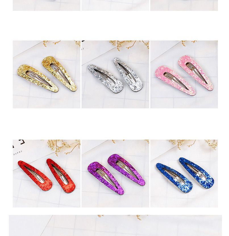 Lovely Gold Color Pure Color Design Child Hair Clip(1pair),Kids Accessories