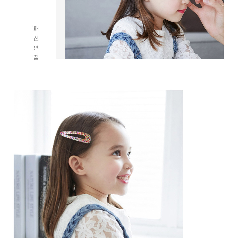 Lovely Gold Color Pure Color Design Child Hair Clip(1pair),Kids Accessories