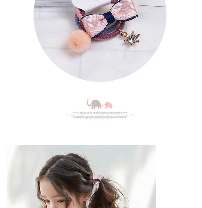 Lovely Pink Bowknot&diamond Decorated Child Hair Band(3pcs),Kids Accessories