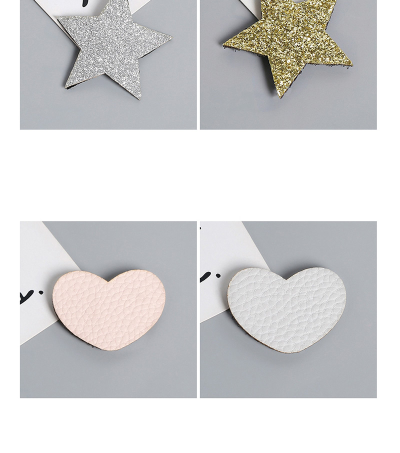 Lovely Gold Color Pure Color Design Heart Shape Child Hair Sticky(1pc),Kids Accessories