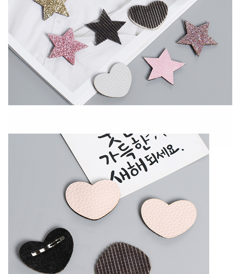 Lovely Gray Pure Color Design Heart Shape Child Hair Sticky(1pc),Kids Accessories
