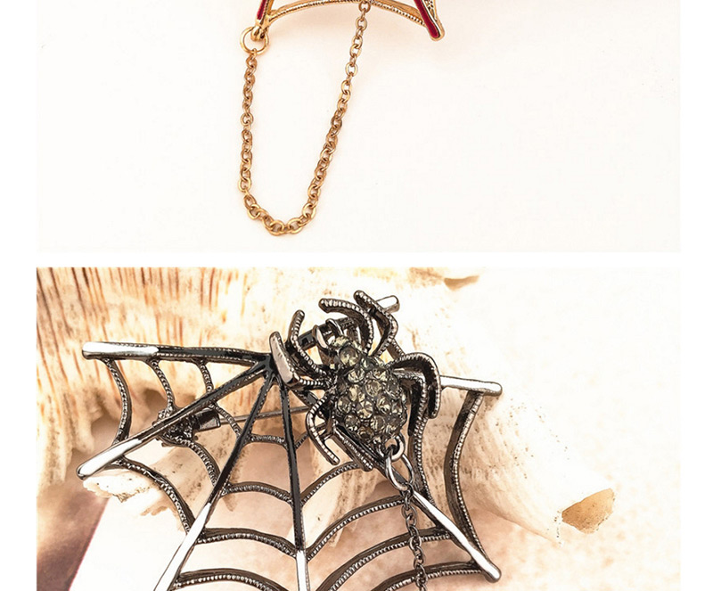 Vintage Black Spider Shape Decorated Simple Brooch,Korean Brooches