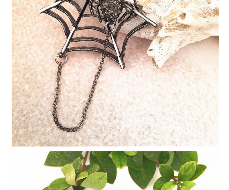 Vintage Black Spider Shape Decorated Simple Brooch,Korean Brooches