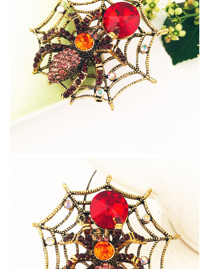 Exaggerated Gold Color Spider Shape Decorated Simple Brooch,Korean Brooches