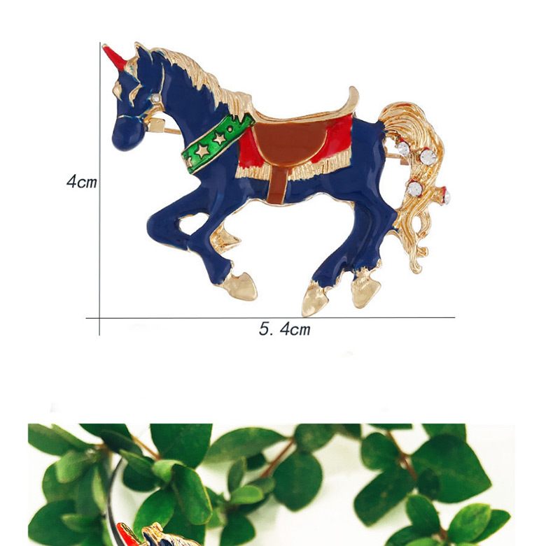 Elegant Multi-color Unicorn Shape Design Color Mathcing Brooch,Korean Brooches