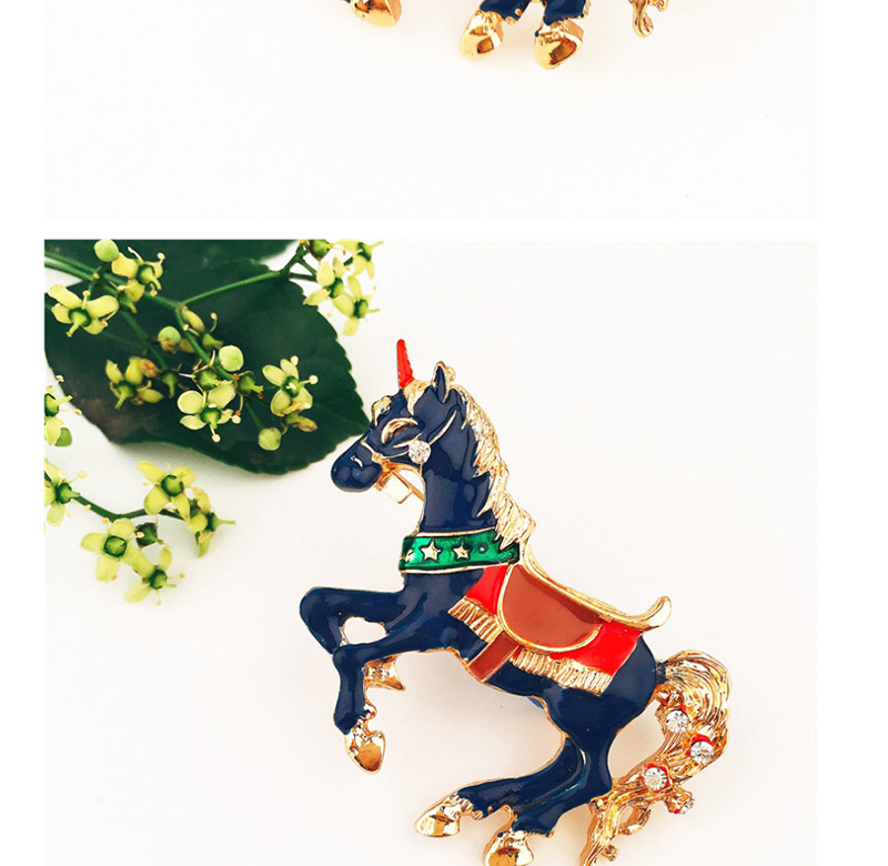 Elegant Multi-color Unicorn Shape Design Color Mathcing Brooch,Korean Brooches