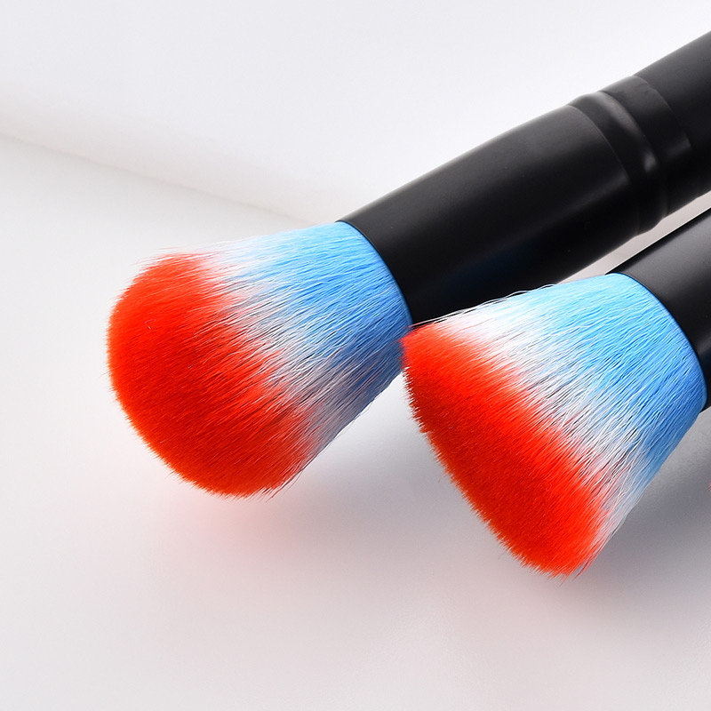 Fashion Black Flat Shape Decorated Makeup Brush(5pcs),Beauty tools