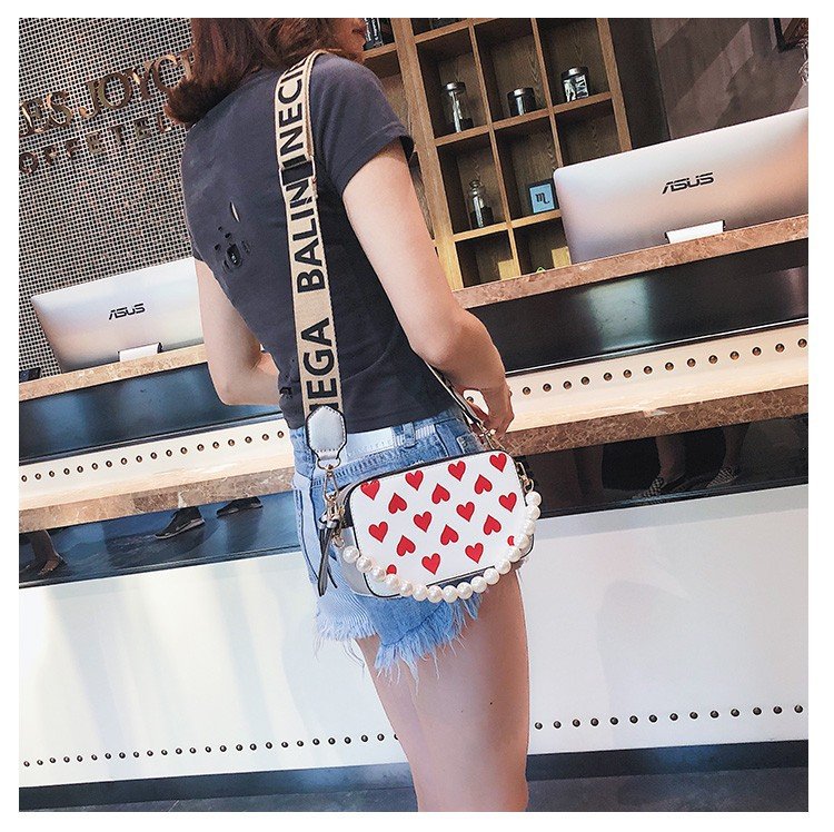 Fashion Silver Color Heart Pattern Decorated Bag,Handbags