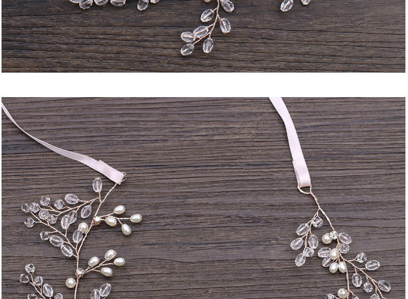 Fashion Rose Gold Full Diamond Decorated Hair Accessories,Hair Ribbons
