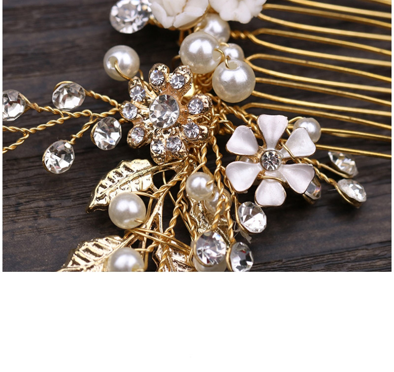Fashion Gold Color Leaf Shape Decorated Hair Accessories,Bridal Headwear
