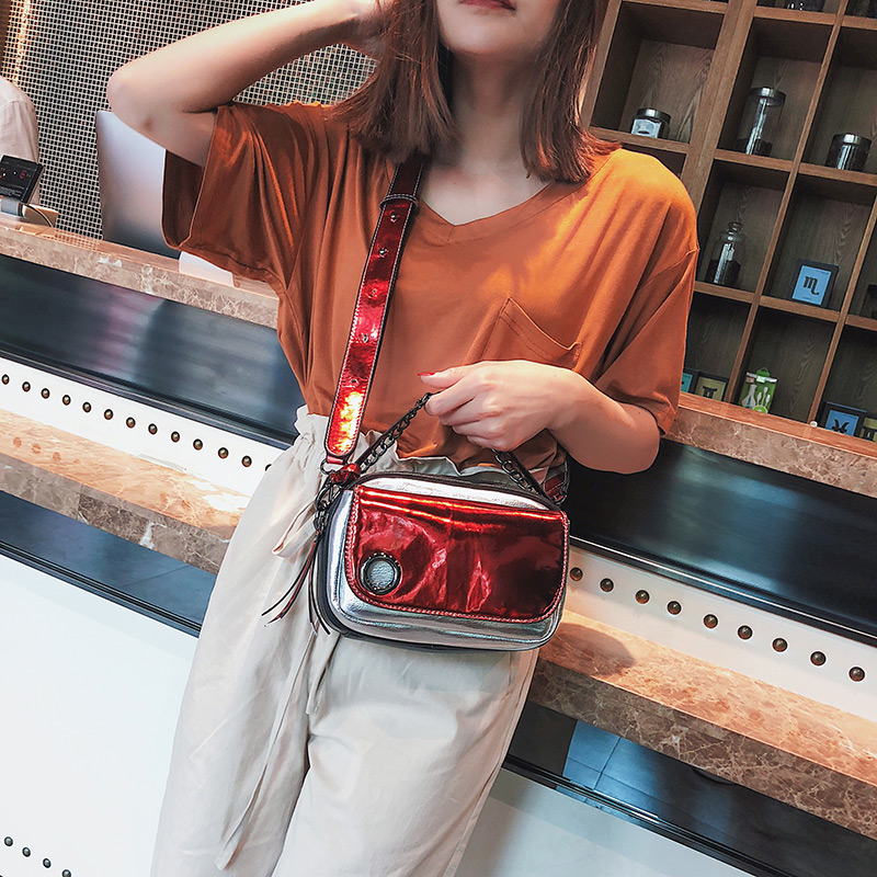 Fashion Red+silver Color Color-matching Decorated Bag,Shoulder bags