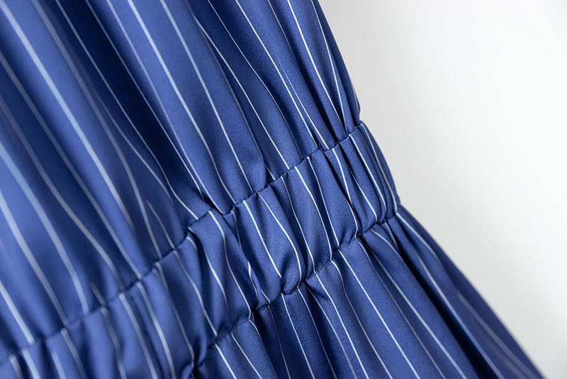 Fashion Blue Stripe Pattern Decorated Jumpsuit,Pants