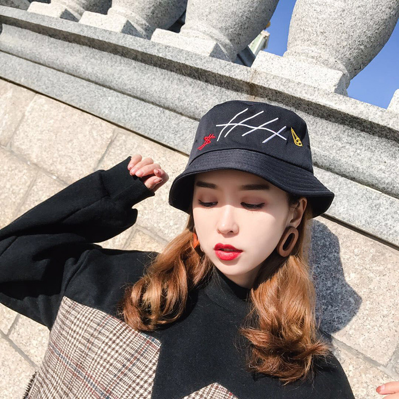 Fashion Black Doll Pattern Decorated Hat,Sun Hats