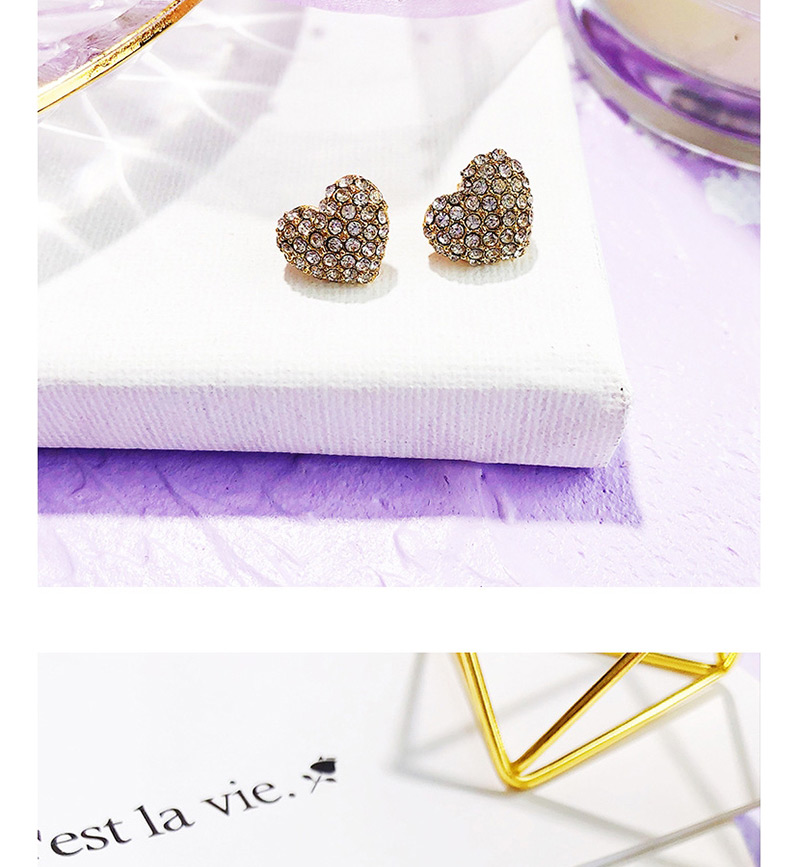 Fashion Silver Color Bowknot Shape Decorated Full Diamond Earrings,Stud Earrings