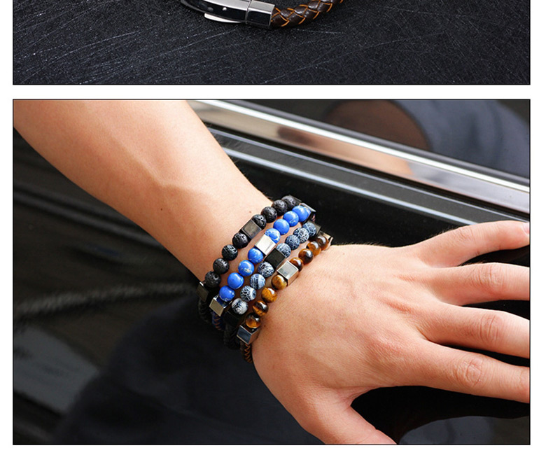 Fashion Black Geometric Shape Decorated Pure Color Bracelet,Fashion Bracelets