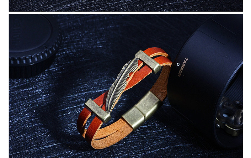 Vintage Orange Double Layer Design Bracelet,Fashion Bracelets