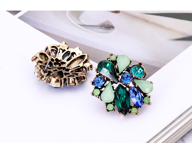 Fashion Multi-color Waterdrop Shape Decorated Earrings,Stud Earrings