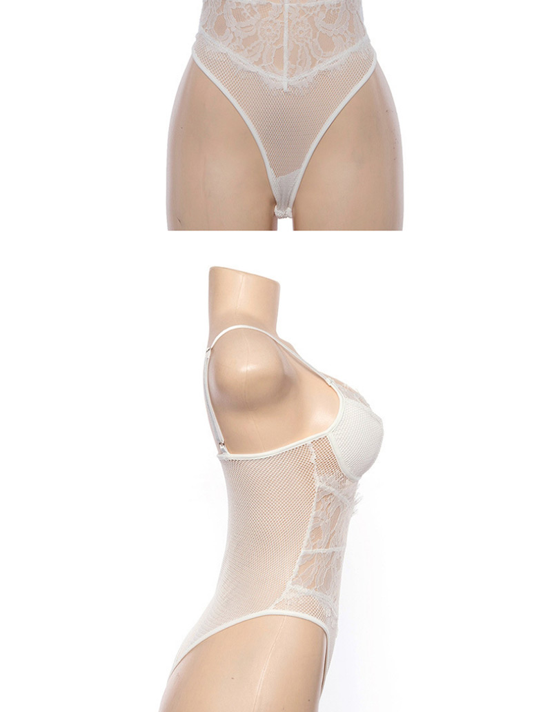 Sexy White Hollow Out Design Suspender Jumpsuit,Pants