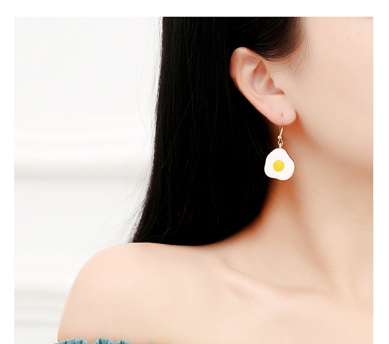 Fashion White Heart Shape Decorated Earrings,Stud Earrings