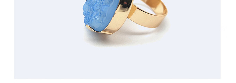 Fashion Blue Round Shape Decorated Opening Ring,Fashion Rings