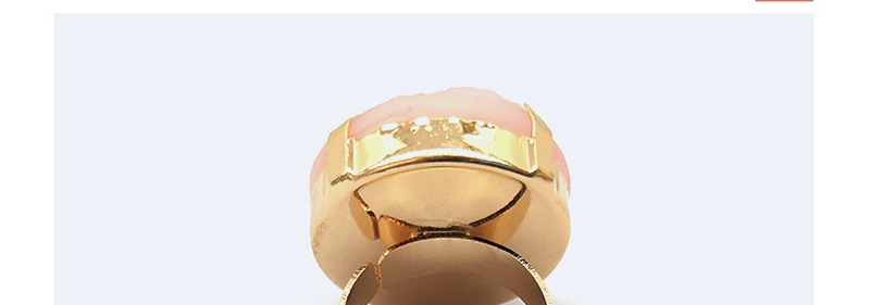 Fashion Pink Round Shape Decorated Opening Ring,Fashion Rings