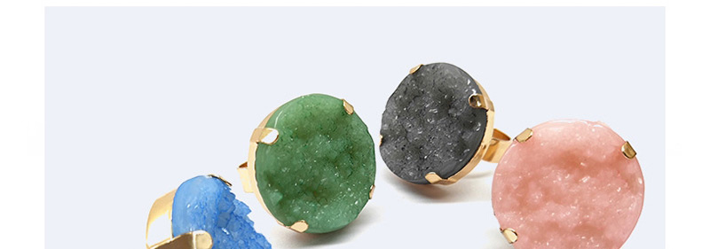 Fashion Green Round Shape Decorated Opening Ring,Fashion Rings