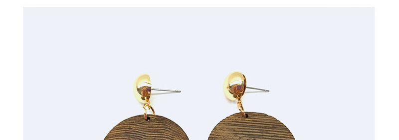 Fashion Khaki Round Shape Decorated Earrings,Hoop Earrings