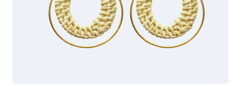 Fashion Beige Round Shape Decorated Earrings,Hoop Earrings