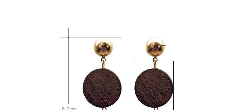 Fashion Gold Color Round Shape Decorated Tassel Earrings,Drop Earrings