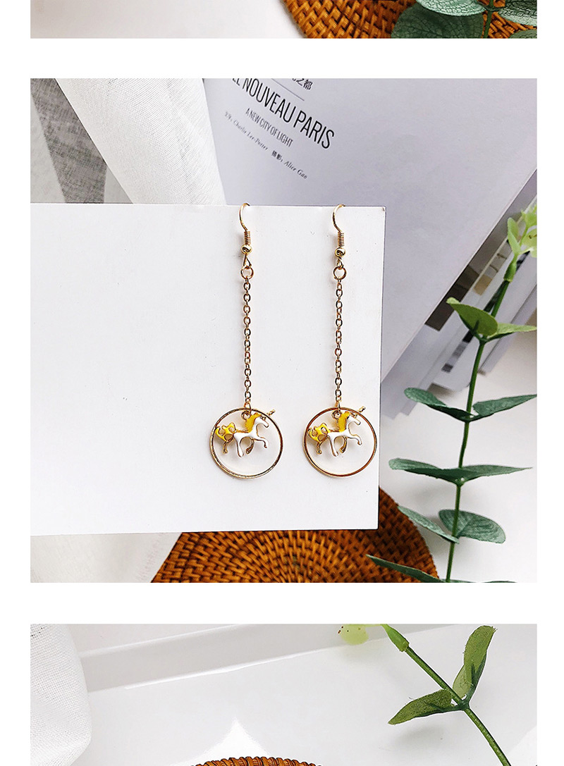 Fashion Gold Color Moon&star Shape Decorated Earrings,Drop Earrings