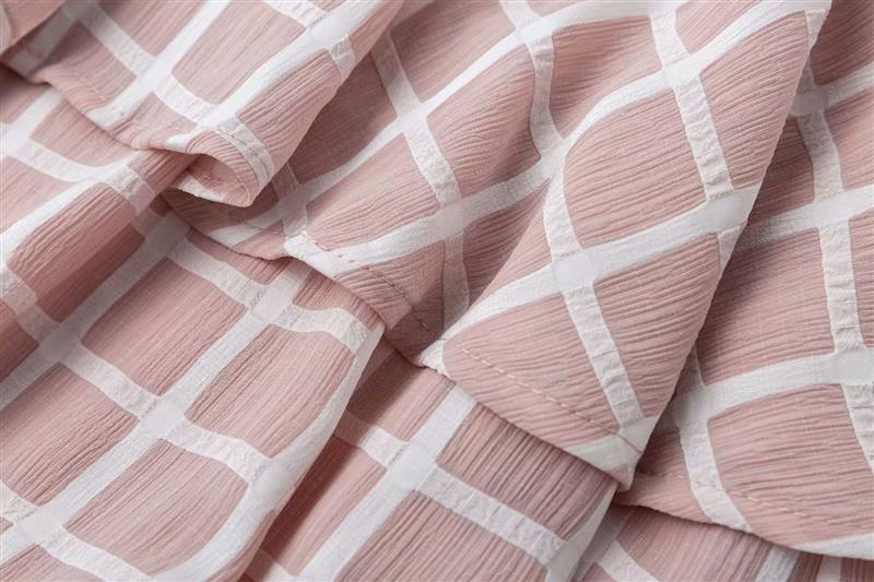 Fashion Pink Grid Pattern Decorated Jumpsuit,Pants
