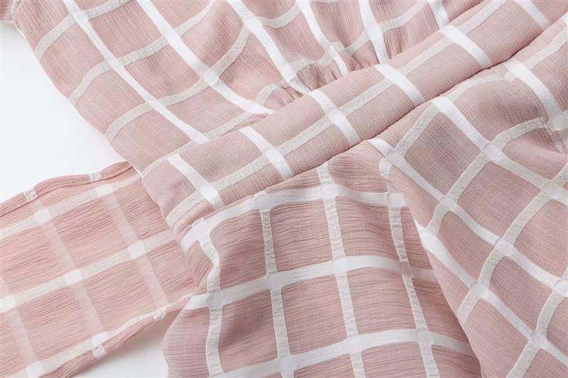 Fashion Pink Grid Pattern Decorated Jumpsuit,Pants