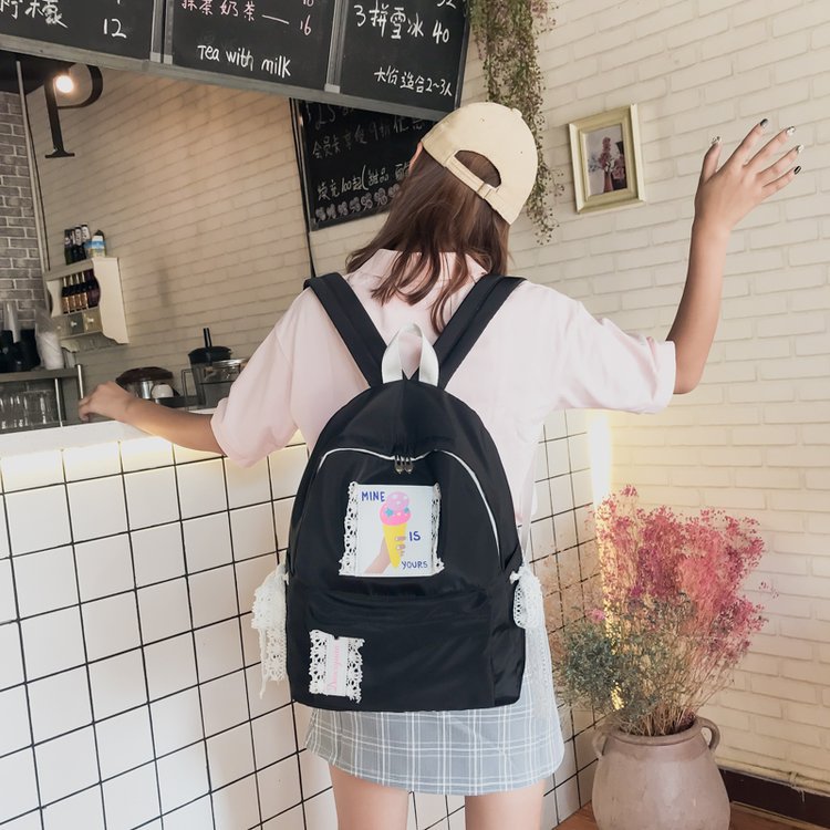 Fashion Green Ice Cream Pattern Decorated Backpack,Backpack