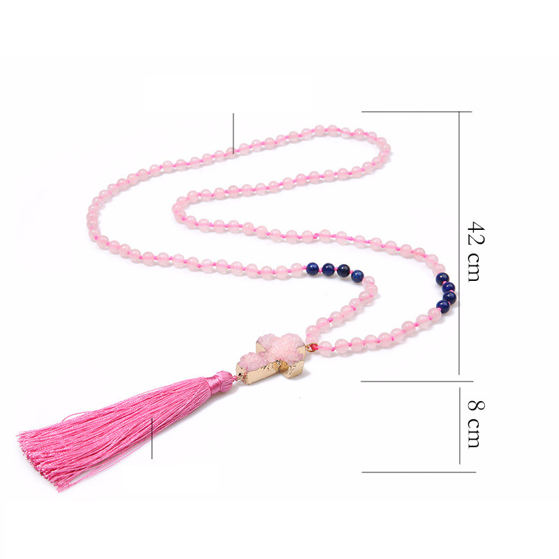 Fashion Pink Cross Shape Decorated Necklace,Thin Scaves